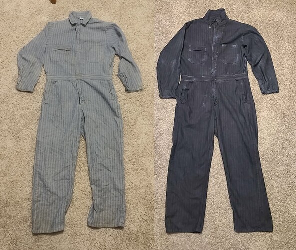 H5 Coveralls Before and After