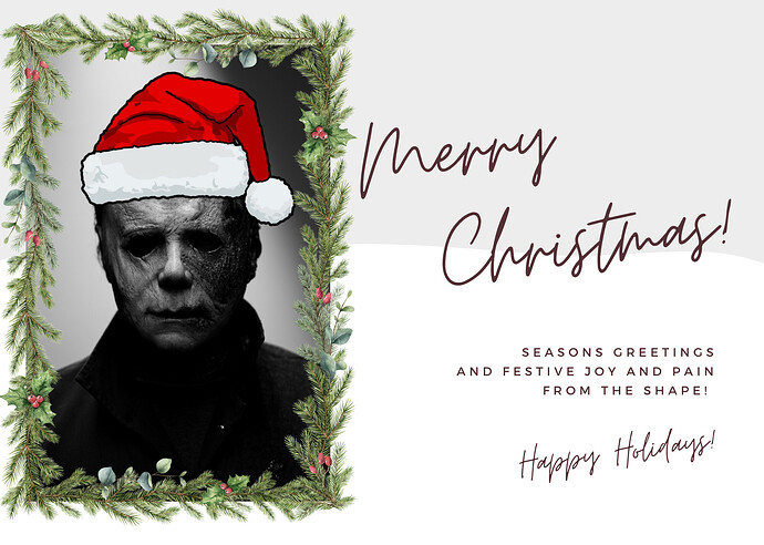 Shape Holiday Card #1