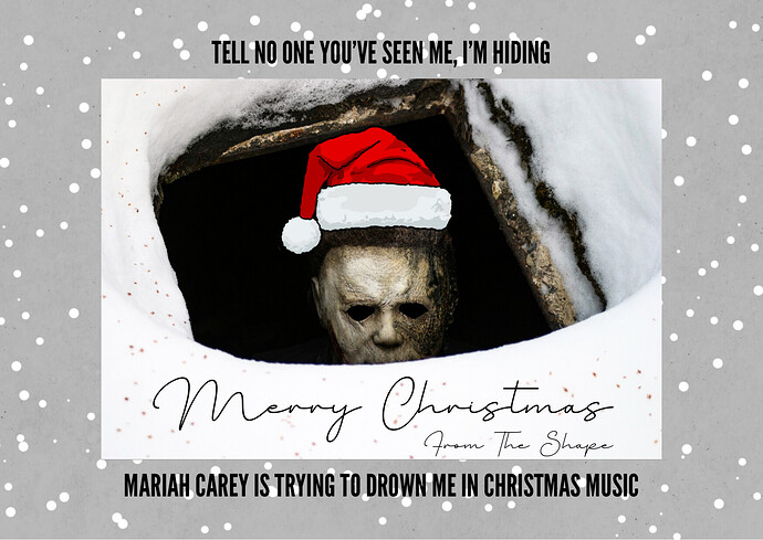 Mariah carey is trying to drown me in christmas music