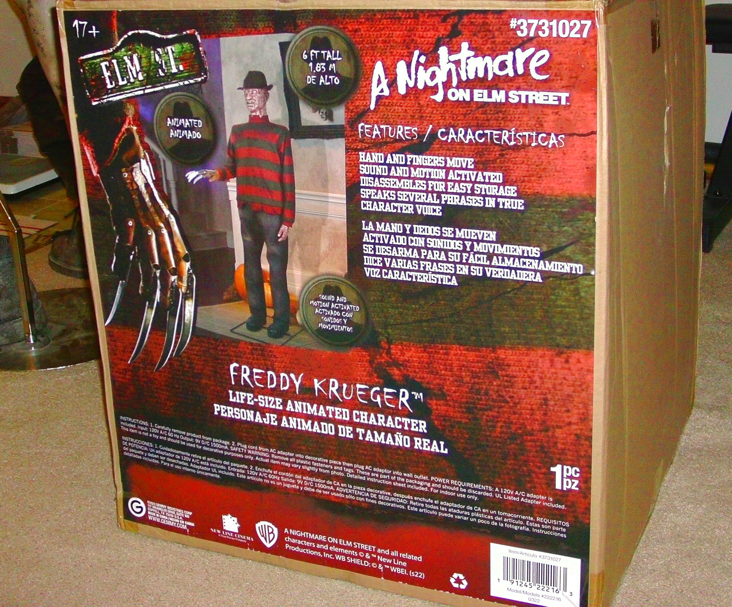 Score! A Nightmare on Elm Street life-sized Gemmy Freddy Krueger  animatronic Lowes! - Other Horror Characters - Michael Myers forum