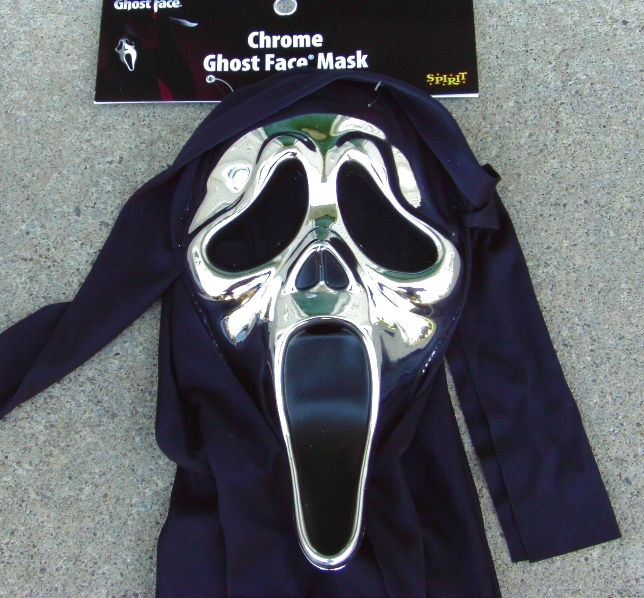 25th outlet Anniversary Scream Ghost Face Halloween Mask NWT